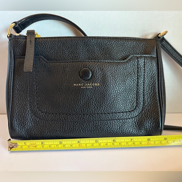 Marc Jacobs Black Pebbled Leather Crossbody Bag - Picture 3 of 9